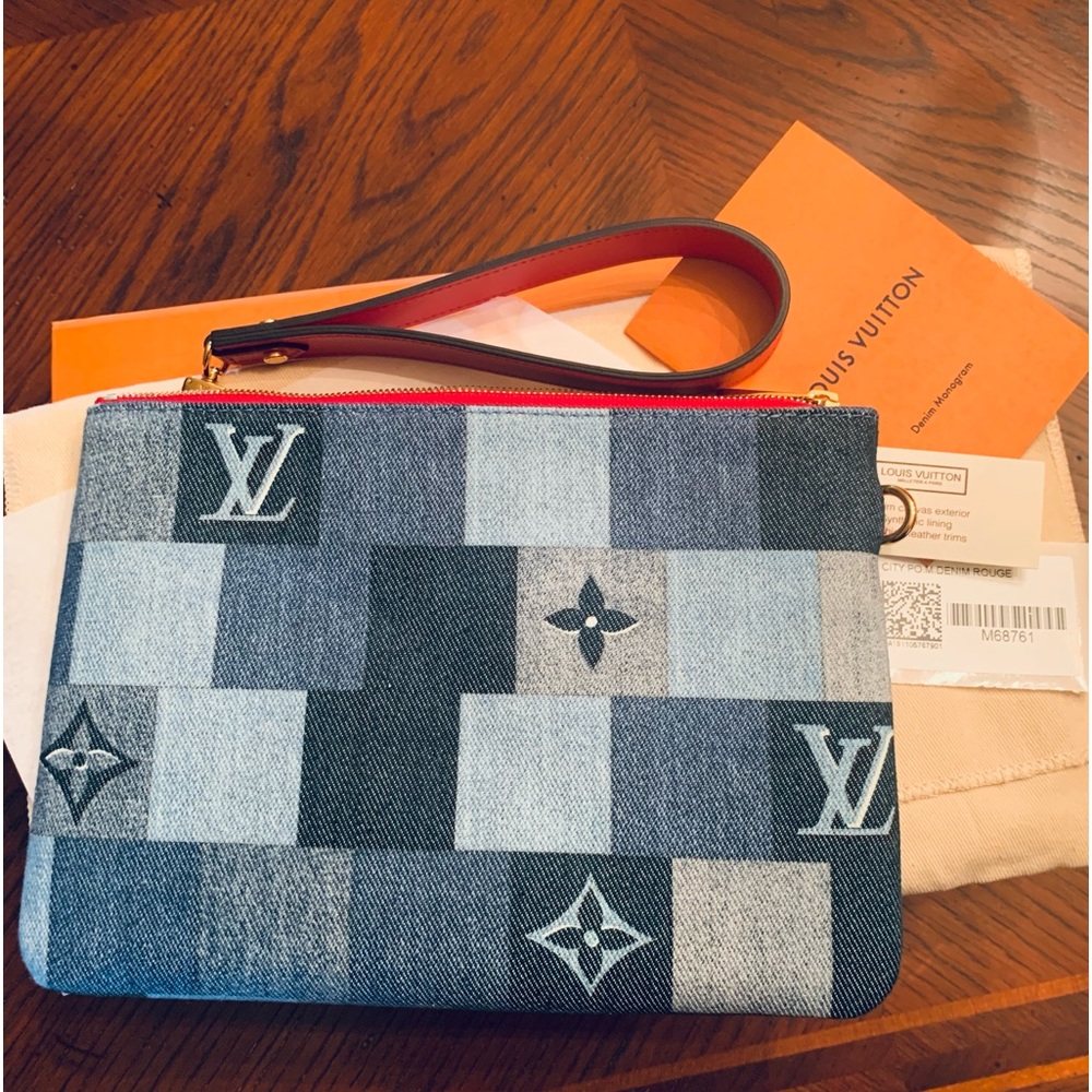 Louis Vuitton Monogram Patchwork Denim City Pouch